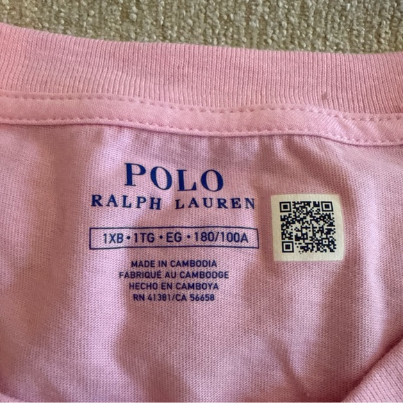 Polo by Ralph Lauren Light Pink Short Sleeve Tee New Clean 1XB Spring Break XL - Picture 4 of 10
